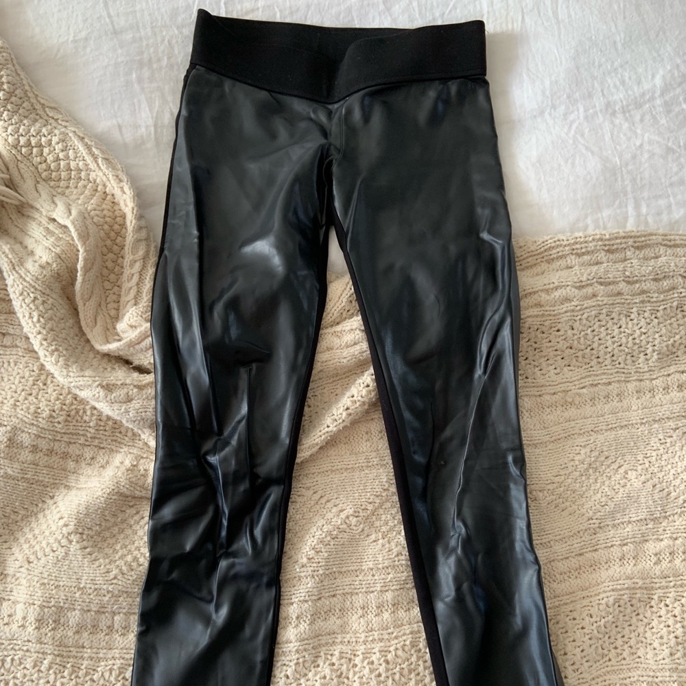 Club Monaco Pleather Front Leggings